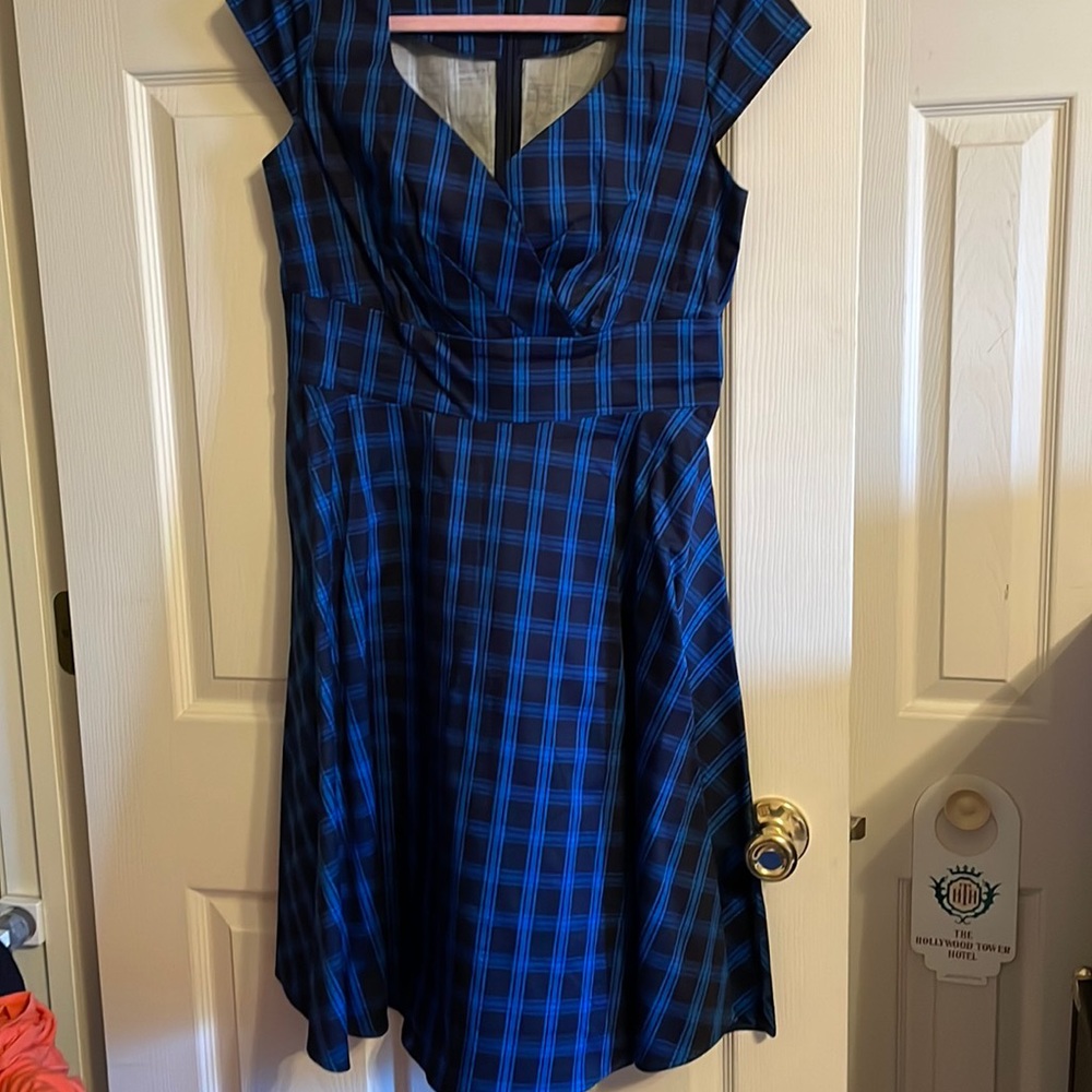 Plaid cocktail dress